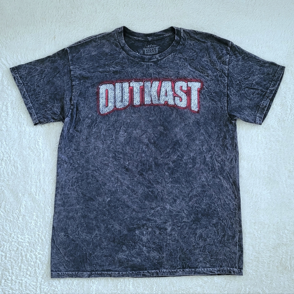 Outkast🎶 Black🖤 Mineral Washed Graphic Tee👕 - NWT
